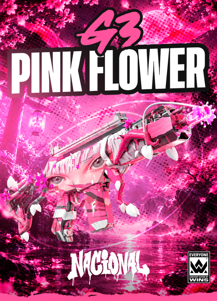 SKIN G3 PINK FLOWER