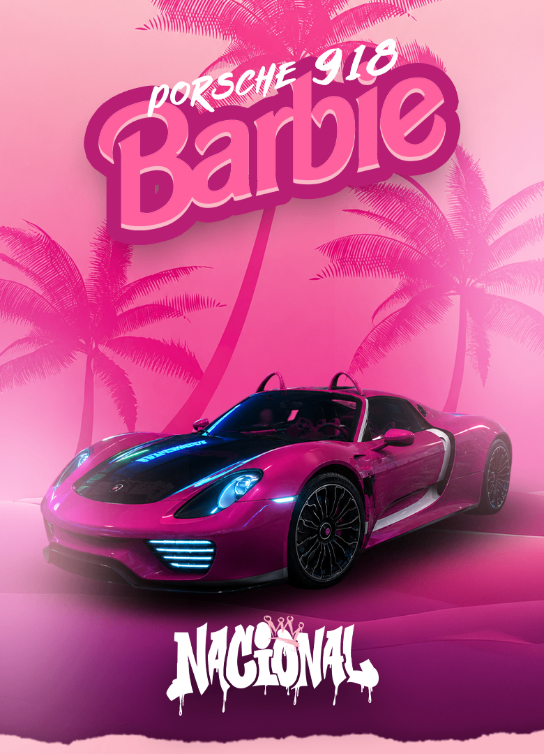 VEÍCULO TEMÁTICO BARBIE - PORSHE